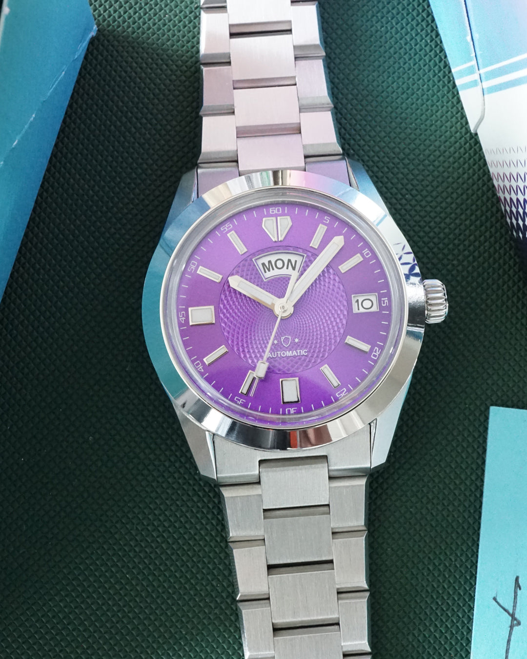 A5 Legacy X - Purple Sunburst with Guilloche (Pre-Order)