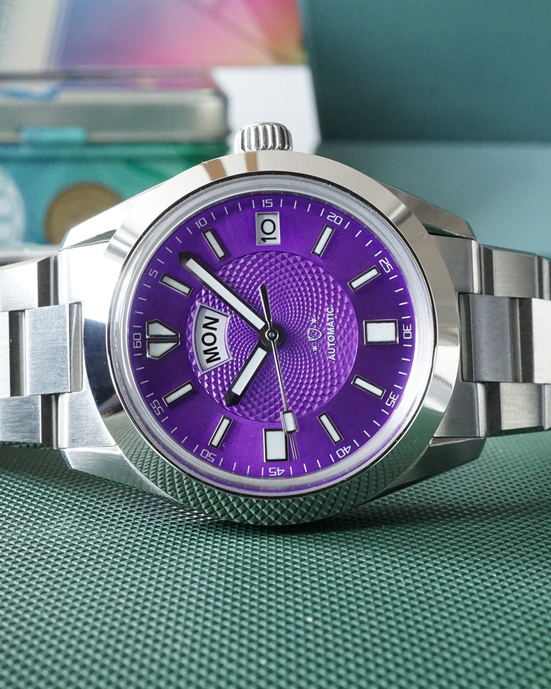 A5 Legacy X - Purple Sunburst with Guilloche (Pre-Order)
