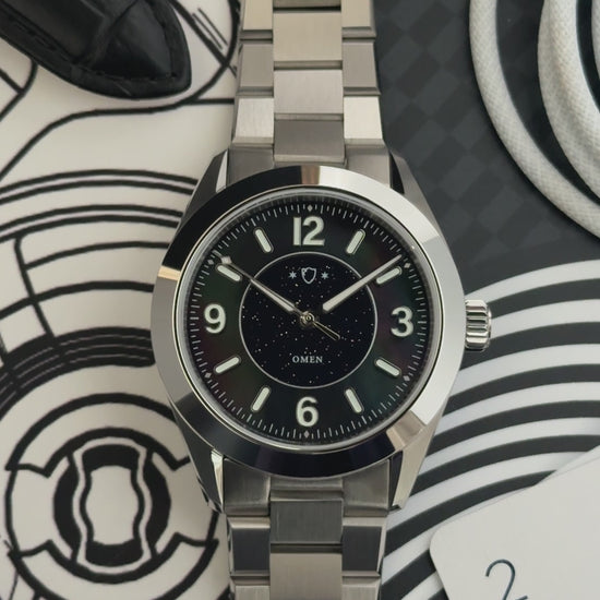 video of light shining across watch